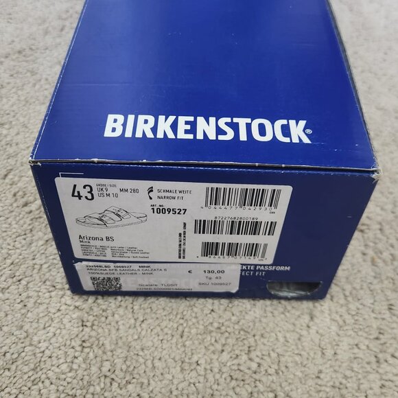 Birkenstock Arizona Bs 1009527 Brown Slippers Narrow Fit Men's Size US 10 - Picture 7 of 7